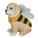 Clayre & Eef Statuetta Cane 12x9x13 cm Beige Giallo Poliresina