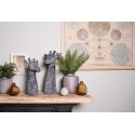 Clayre & Eef Figurine Giraffe 24x22x47 cm Grey White Polyresin