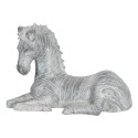 Clayre & Eef Statuetta Zebra 35x17x24 cm Grigio Poliresina