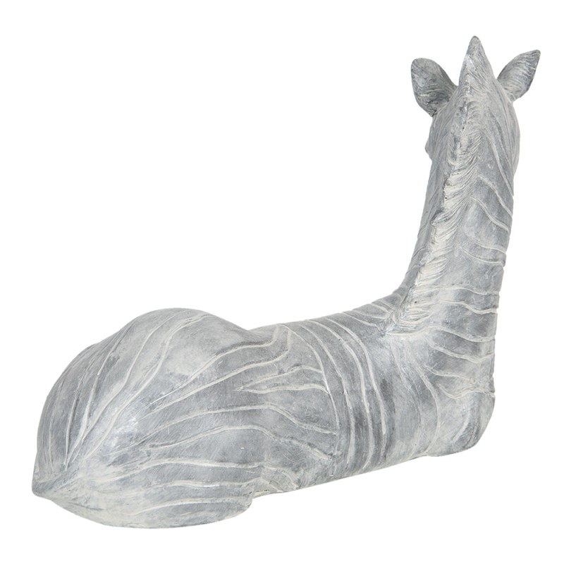 Clayre & Eef Figurine Zebra 35x17x24 cm Grey Polyresin
