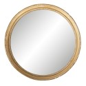 Clayre & Eef Decorative Bowl Ø 27x13 cm Gold colored Plastic Round