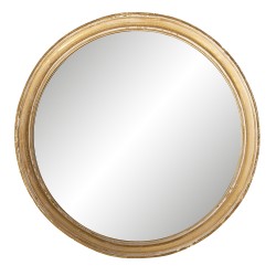 Clayre & Eef Bol de décoration Ø 27x13 cm Couleur or Plastique Rond
