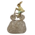 Clayre & Eef Figurine Lapin 20 cm Gris Polyrésine