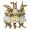 Clayre & Eef Figur Kaninchen 15 cm Braun Gelb Polyresin