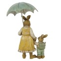 Clayre & Eef Figur Kaninchen 13 cm Braun Gelb Polyresin