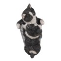 Clayre & Eef Figurine Cat 23x13x18 cm Black White Polyresin