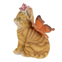 Clayre & Eef Figurine Chat 12x10x15 cm Marron Polyrésine