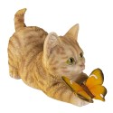 Clayre & Eef Figurine Cat 19x8x10 cm Brown Beige Polyresin
