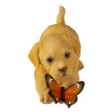Clayre & Eef Figurine Dog 20x8x11 cm Brown Polyresin