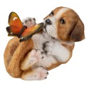 Clayre & Eef Figurine Dog 14x9x10 cm Brown Polyresin