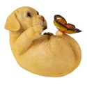 Clayre & Eef Figurine Dog 14x9x10 cm Brown Polyresin