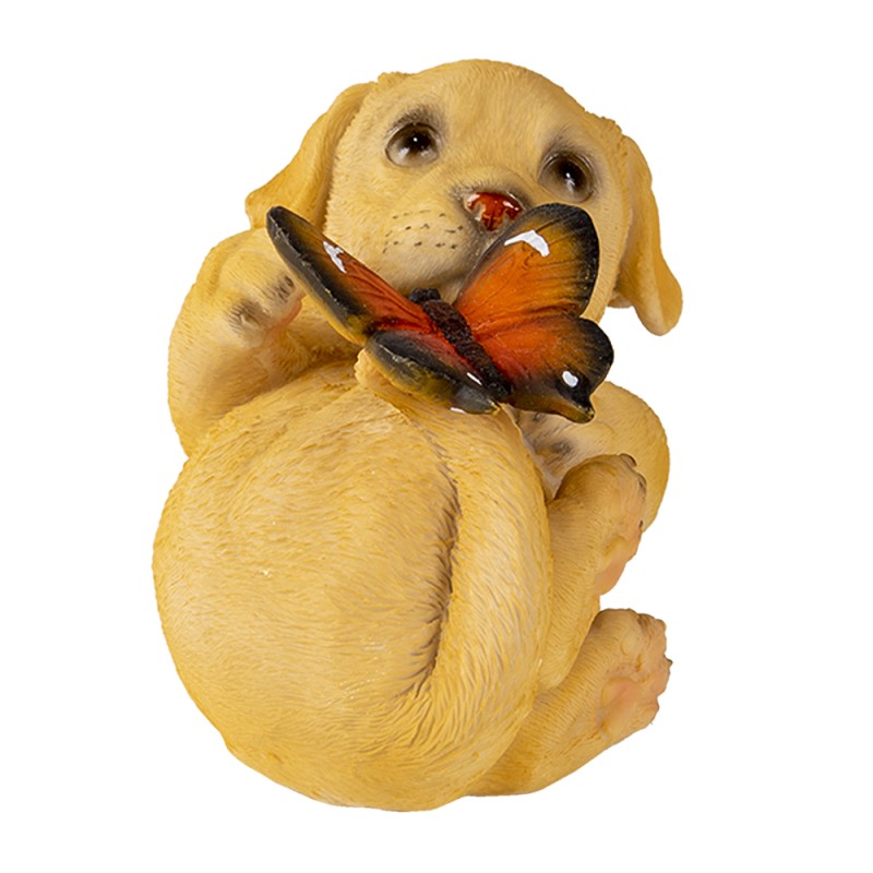 Clayre & Eef Figur Hund 14x9x10 cm Braun Polyresin