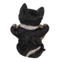 Clayre & Eef Figurine Cat 12x9x15 cm Black Polyresin Welcome