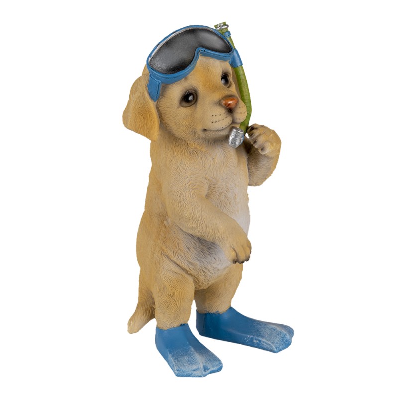 Clayre & Eef Figurine Dog 11x11x23 cm Brown Polyresin
