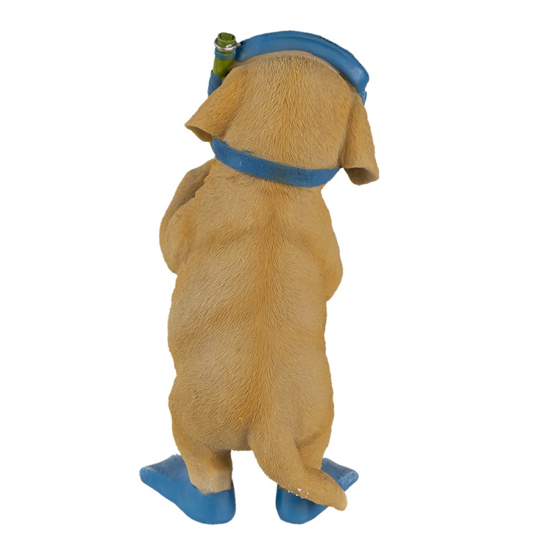 Clayre & Eef Figurine Dog 11x11x23 cm Brown Polyresin