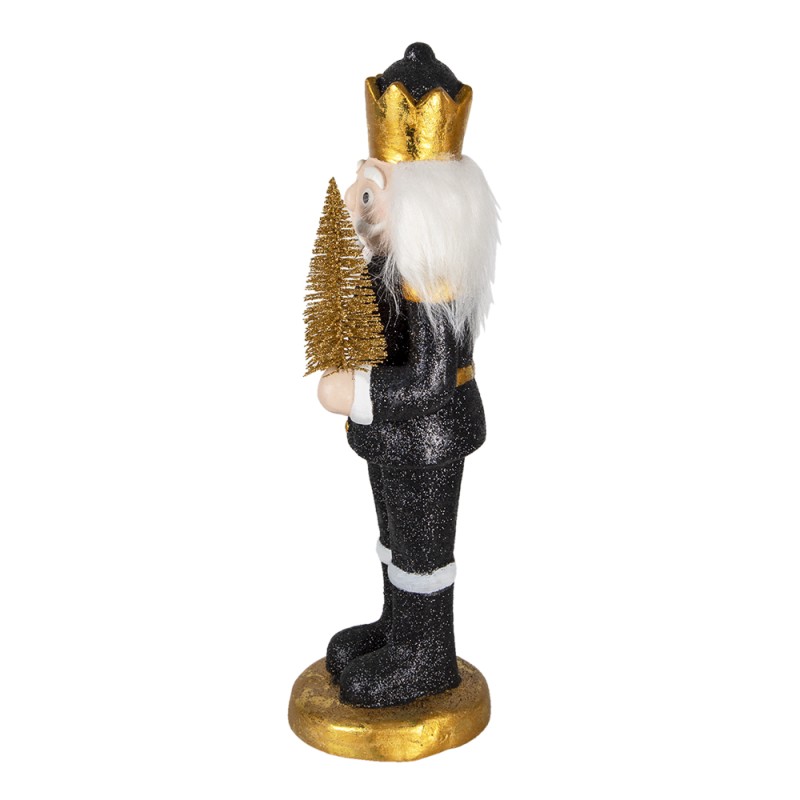Clayre & Eef Figurine Nutcracker 50 cm Black Polyresin