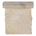 Clayre & Eef Kerzenständer 16x6x17 cm Grau Kunststoff Rechteck Buddha