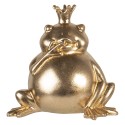 Clayre & Eef Figur 3-er Set Frosch 14x8x12 cm Goldfarbig Polyresin