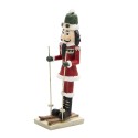 Clayre & Eef Figurine Nutcracker 17 cm Red White Polyresin
