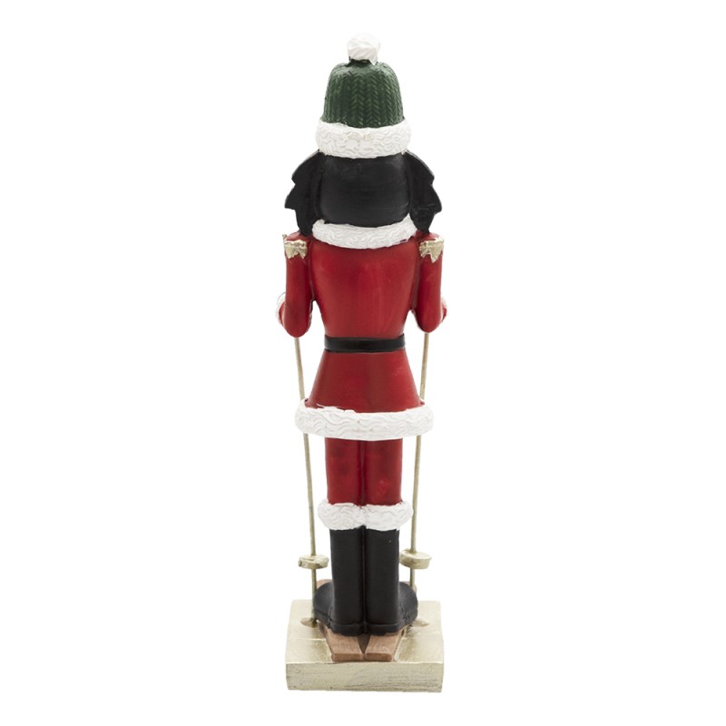 Clayre & Eef Figurine Nutcracker 17 cm Red White Polyresin