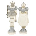 Clayre & Eef Figurine Mouse 17 cm Beige Grey Polyresin Mouse