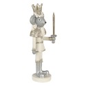 Clayre & Eef Figurine Mouse 17 cm Beige Grey Polyresin Mouse