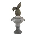 Clayre & Eef Figurine Lapin 12x12x32 cm Beige Marron Polyrésine