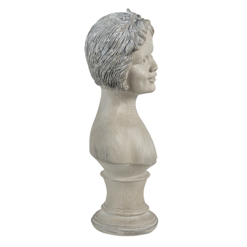 Clayre & Eef Beeld Meisje 14x9x27 cm Beige Polyresin