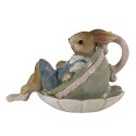Clayre & Eef Beeld 11x8x7 cm Bruin Groen Polyresin