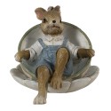 Clayre & Eef Beeld 11x8x7 cm Bruin Groen Polyresin