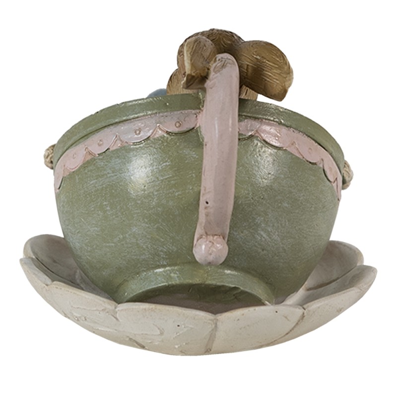 Clayre & Eef Beeld 11x8x7 cm Bruin Groen Polyresin