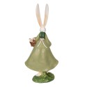 Clayre & Eef Figurine Lapin 10x7x25 cm Vert Polyrésine