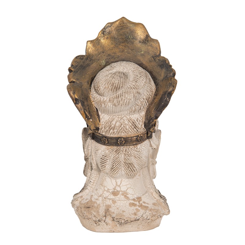 Clayre & Eef Statuetta Buddha 12x9x22 cm Marrone Poliresina