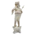 Clayre & Eef Statuetta Bambino 19 cm Rosa Bianco Poliresina