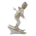 Clayre & Eef Statuetta Bambino 19 cm Rosa Bianco Poliresina