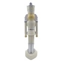 Clayre & Eef Figurine Nutcracker 35 cm Beige Silver colored Polyresin