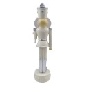 Clayre & Eef Beeld Notenkraker 35 cm Beige Zilverkleurig Polyresin
