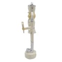Clayre & Eef Figur Nussknacker 17 cm Beige Silberfarbig Polyresin
