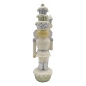 Clayre & Eef Figur Nussknacker 16 cm Beige Silberfarbig Polyresin