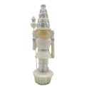 Clayre & Eef Figurine Casse-noisette 16 cm Blanc Couleur argent Polyrésine