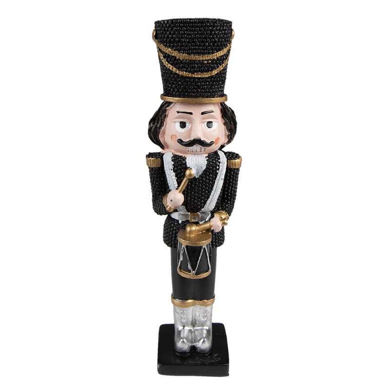 Clayre & Eef Figur Nussknacker 16 cm Schwarz Polyresin