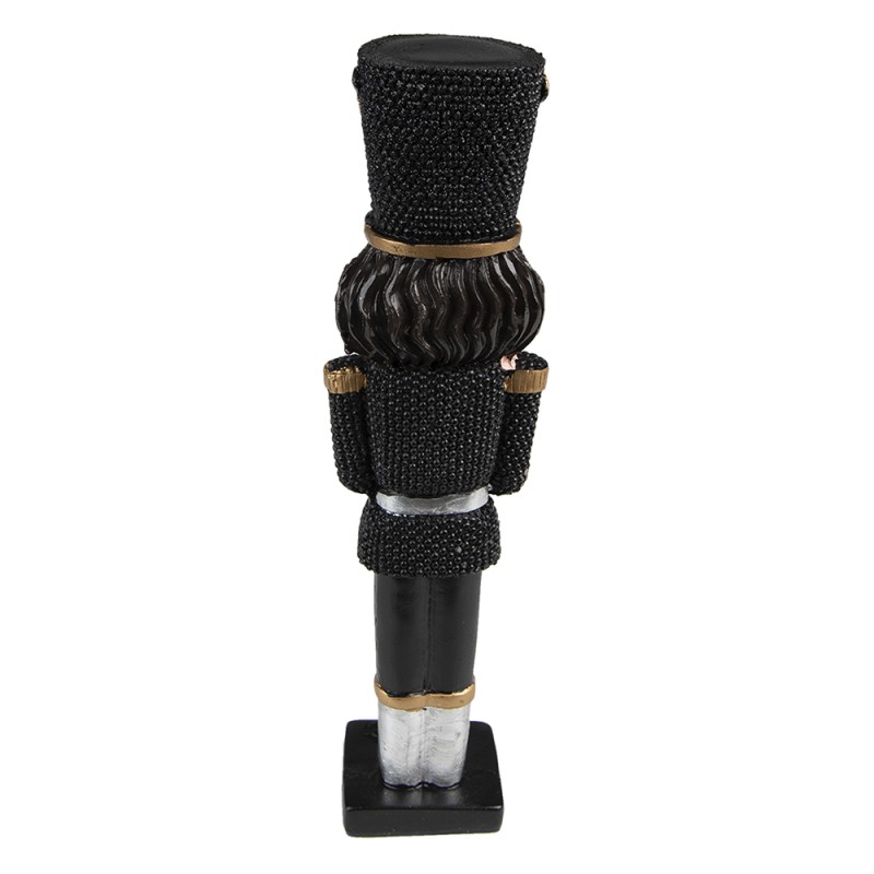 Clayre & Eef Figur Nussknacker 16 cm Schwarz Polyresin