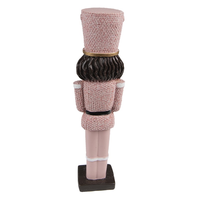 Clayre & Eef Figurine Nutcracker 16 cm Pink Polyresin