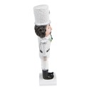 Clayre & Eef Figurine Casse-noisette 19 cm Blanc Polyrésine