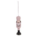 Clayre & Eef Christmas Ornament Nutcracker 13 cm Pink Plastic