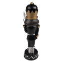 Clayre & Eef Christmas Decoration Nutcracker 17 cm Black Polyresin