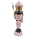 Clayre & Eef Christmas Decoration Nutcracker 17 cm Pink Polyresin