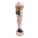 Clayre & Eef Christmas Decoration Nutcracker 17 cm Pink Polyresin