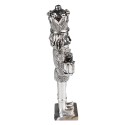 Clayre & Eef Décoration de Noël Casse-noisette 16 cm Couleur argent Polyrésine