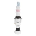 Clayre & Eef Christmas Decoration Nutcracker 33 cm White Polyresin